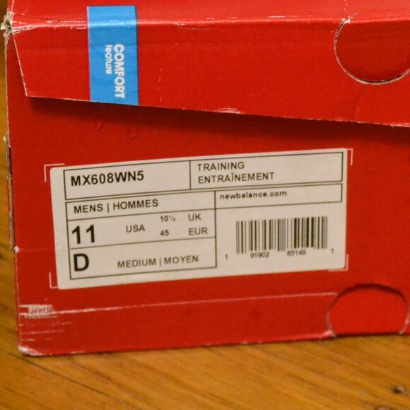 New Balance Men's Leather 608 V5 Casual Comfort Cross Trainer Size 11 - Picture 3 of 9